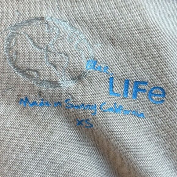 Planet Blue Multicolor Brown Ombre Tie-Dye Long Sleeve Mini Dress w Side Cutouts - Picture 6 of 8